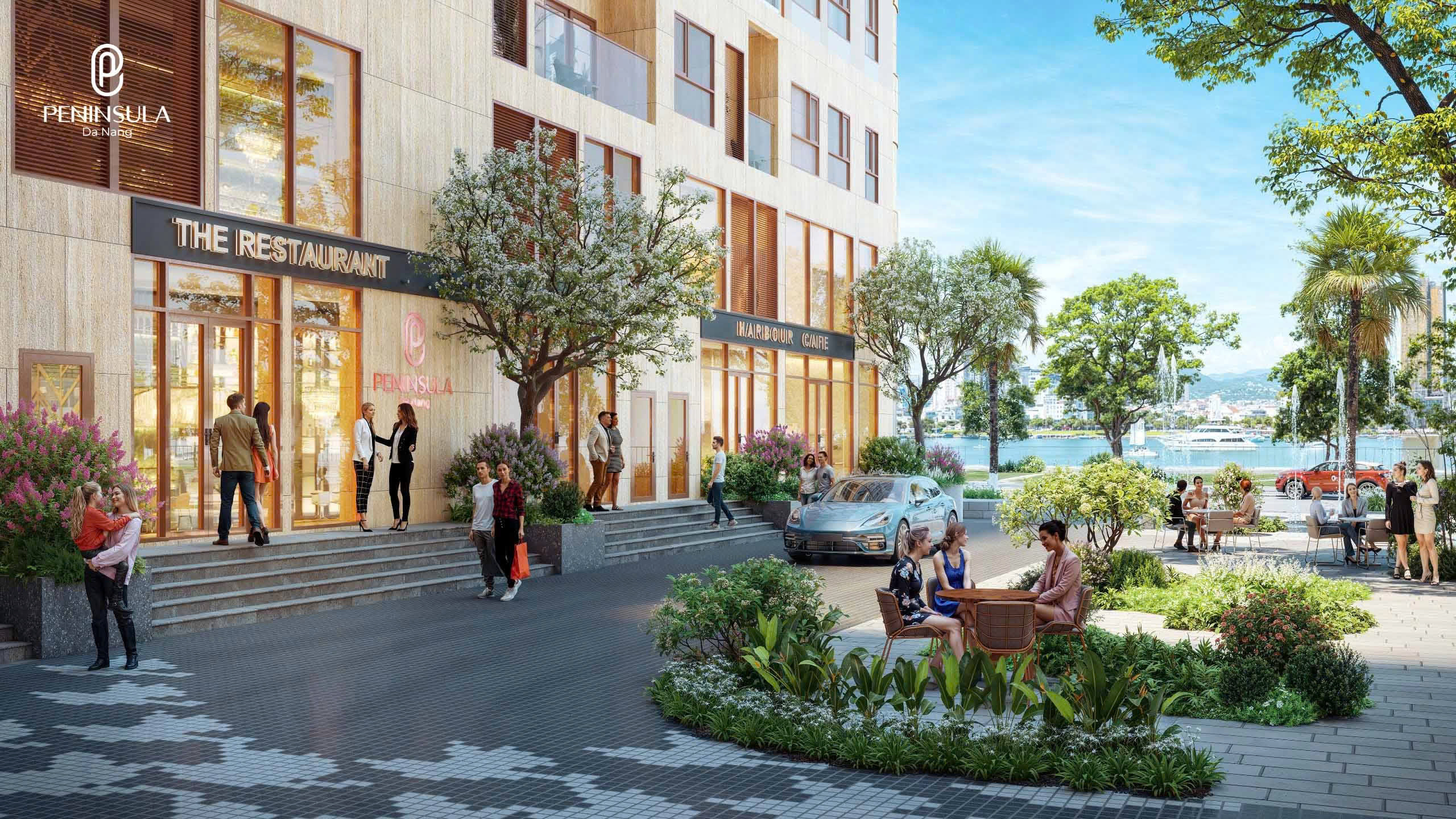 Tiềm năng dòng tiền từ shophouse khối đế Peninsula Da Nang